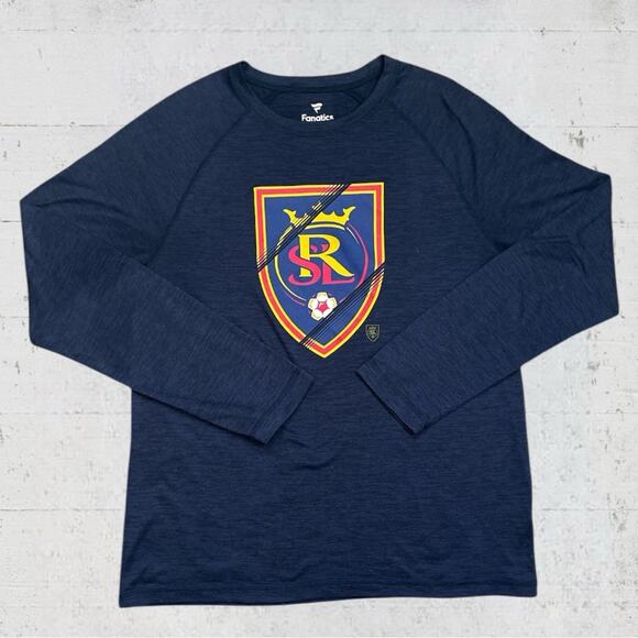 Fanatics MLS Real Salt Lake Long Sleeve Performance Shirt Size Medium - Picture 1 of 8